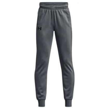 Fiú melegített melegítőnadrágok UNDER ARMOUR UA Armour Fleece Joggers-GRY
