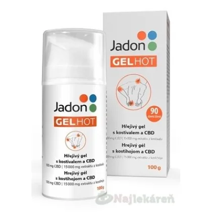 Jadon GEL HOT hřejivý gel s kostivalem a CBD 100g
