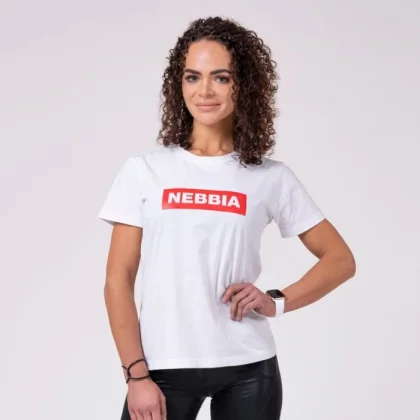 NEBBIA Dámske Tričko Basic White M
