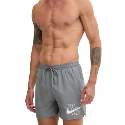 Pánské plavky NIKE SWIM Logo Lap 5 COOL GREY