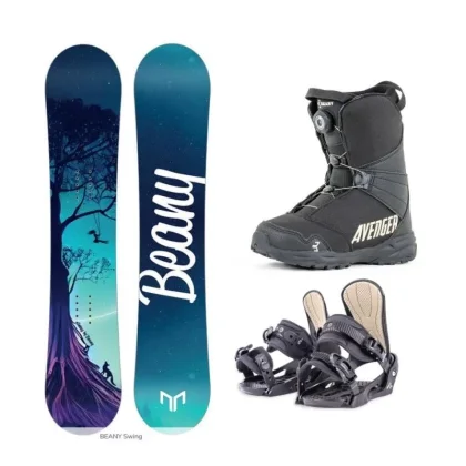 Beany Swing dětský/juniorský snowboard + Beany Junior vázání + Beany Avenger BS