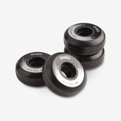 OXELO Kolieska 57 mm 88 A 4 ks čierne ......
