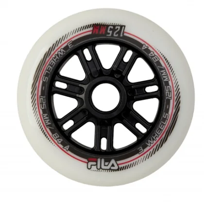 Náhradné kolieska na korčule FILA SKATES WHEELS 125MM 84A WHITE