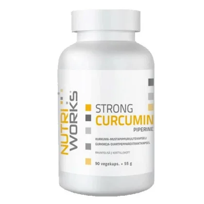 NutriWorks Strong Curcumin Piperine 90 kapslí