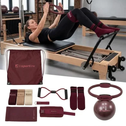 Súprava na pilates inSPORTline Sinuata Farba bordó,