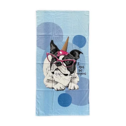 Plážová osuška Lovely Home 12154 Blue Dog