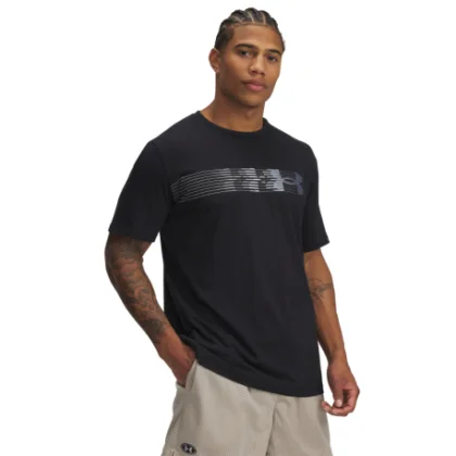 Pánske tričko s krátkym rukávom UNDER ARMOUR UA M LC FLY IN LOGO SS-BLK