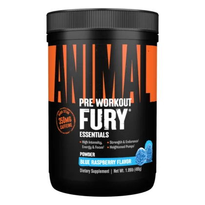Universal Nutrition Animal Fury modrá malina