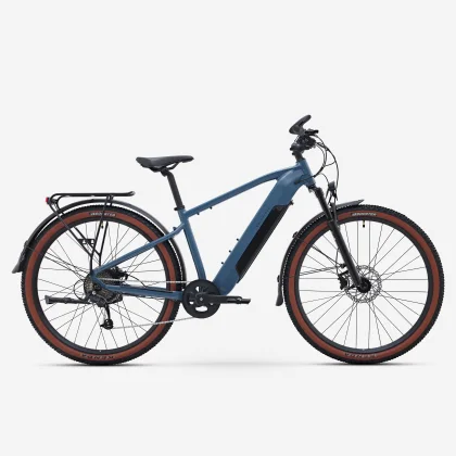 ROCKRIDER Trekingový elektrobicykel E-EXPL 100 HF LTD modrý M