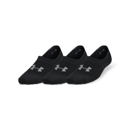 Neviditeľné ponožky UNDER ARMOUR 3 PACK-UA Breathe Lite Ultra Low-BLK