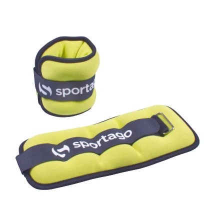 Sportago neoprénová záťaž na zápästie/členok 2 x 1 kg - růžová