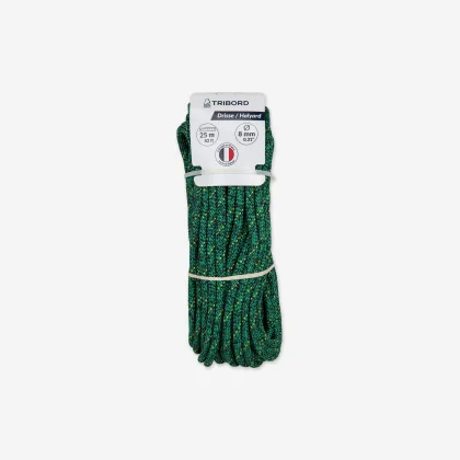 TRIBORD Lodné zdvižné lano 8 mm × 25 m zeleno-modro-žlté jedna veľkosť