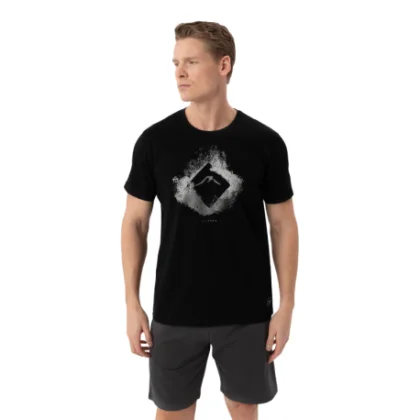 Férfi rövid ujjú póló VOLCANO T-NEX-BLACK