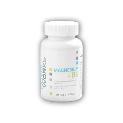 NutriWorks Magnesium Citrate + B6 120 kapslí
