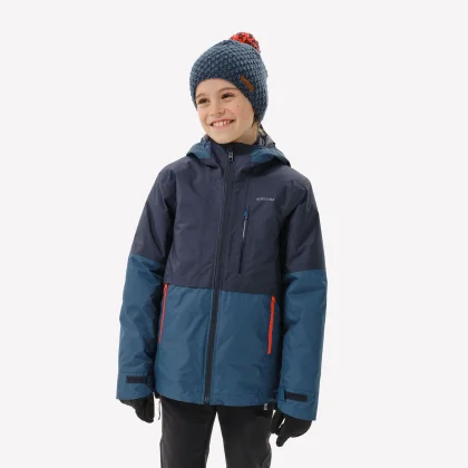 QUECHUA Detská turistická bunda 3v1 MH500 7-15 rokov modrá 8-9 r (131-140 cm)