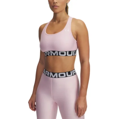 Dámska tréningová športová podprsenka UNDER ARMOUR UA HG Mid Branded-PNK