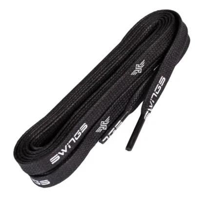 Powerslide Tkaničky Swings Waxed Superlaces Black