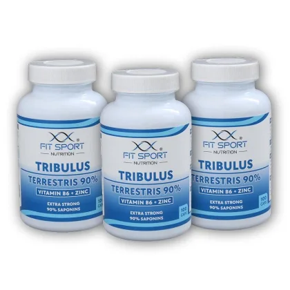 FitSport Nutrition 3x Tribulus Terrestris 90% + Vitamin B6 + Zinc 100 caps