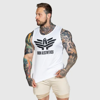 Športové tielko Iron Aesthetics Get Fit, biele