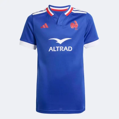 ADIDAS ADIDAS francúzsky národný tím 25/26 Replica detský dres na pätnástkové ragby 9-10 r (140 cm)