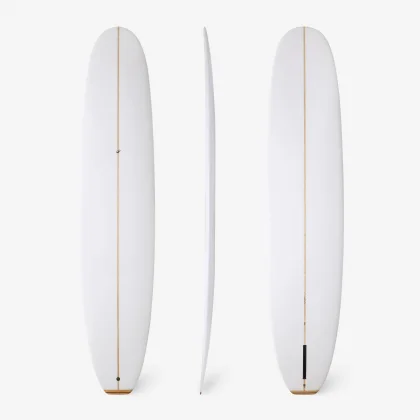 DECATHLON Doska na surfovanie Longboard 9'4 900 Noserider biela bez