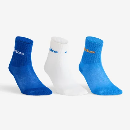 ADIDAS ADIDAS detské vysoké tenisové ponožky 3 páry modré 31-33