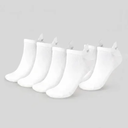 GymBeam Ponožky Tab 3Pack White