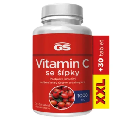 GS Vitamín C 1000 mg so šípkami XXL 150 tabliet