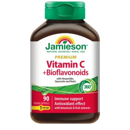 JAMIESON Vitamín C premium 600 mg s bioflavonoidmi 90 kapsúl
