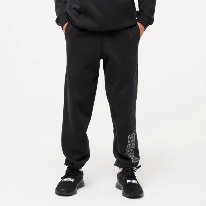 PUMA Detské tepláky čierne 5-6 r (116 cm)