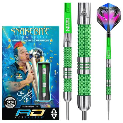 Dart szett Red Dragon steel Peter Wright Snakebite Mamba 22g, 90% gravírozott