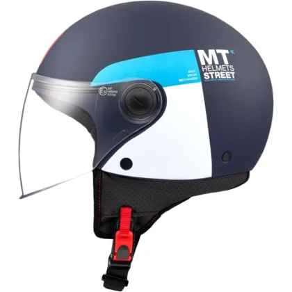 MT Helmets STREET INBOARD C7 matná modro-bílá