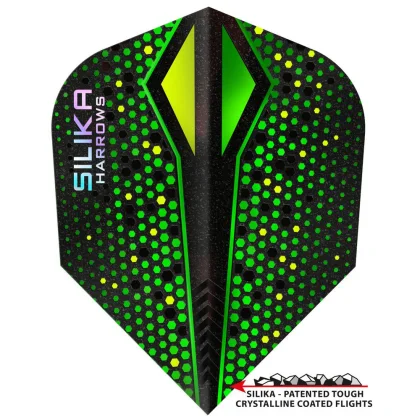 Letky na šípky Harrows Silika Colourshift X zelené, standard No2, 100 mikron
