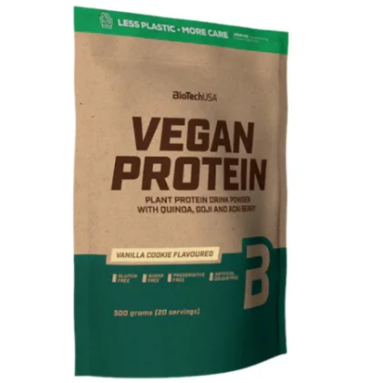BIOTECHUSA Vegan protein príchuť vanilka cookies 500 g