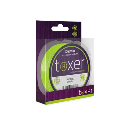 DELPHIN Toxer Fluo zelená priemer 0,14 mm, nosnosť 6,3 kg, balenie 150 m