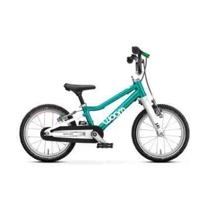 Gyerek városi kerékpár WOOM GO 2, metallic turquoise