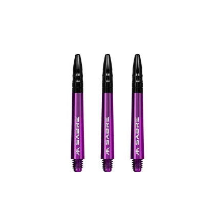 Násadky na šípky Mission Sabre fialové kovový top, stredné+ 44,5mm