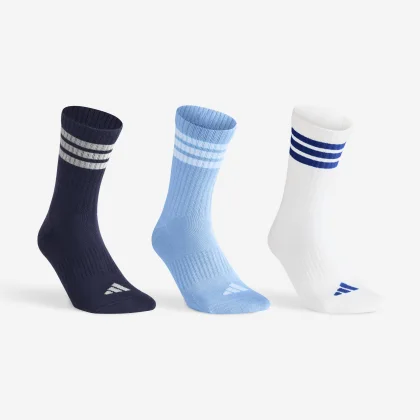 ADIDAS ADIDAS vysoké ponožky na raketové športy 3 páry modro-biele 37-39