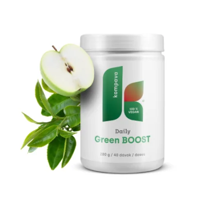 Kompava Daily Green BOOST 280 g/40 dávok, zelený čaj s jablkom