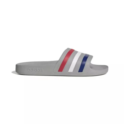Pánske šlapky (plážová obuv) ADIDAS Adilette Aqua M grey two mystery ink pure ruby