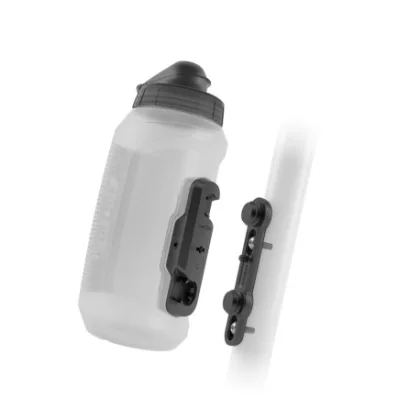 Láhev na kolo FIDLOCK set láhve s držákem BOTTLE TWIST 750 ml Transparent Black