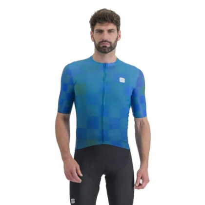 Pánsky cyklistický dres s krátkym rukávom SPORTFUL Rocket jersey, berry blue blue radiance