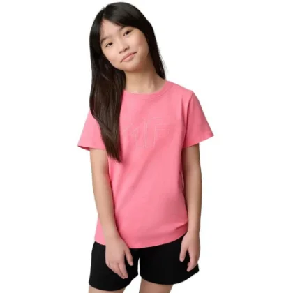 Lány póló rövid ujjú 4F JUNIOR TSHIRT F3004-54S-PINK