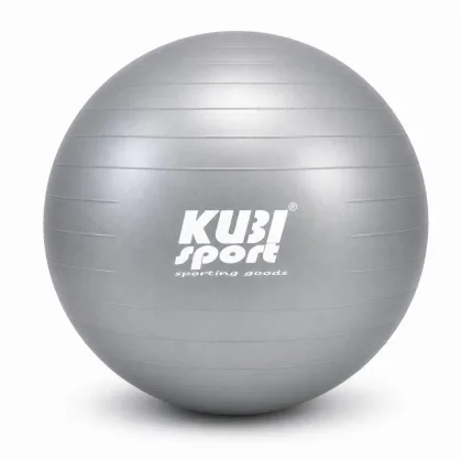 Kubisport Gymnastický míč 650 mm, nosnost 150 kg, stříbrný