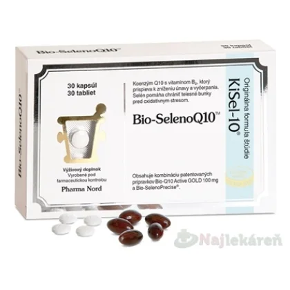 Bio-SelenoQ10 30cps (Bio-Q10 Active Gold 100 mg) + 30tbl (Bio-SelenoPrecise)