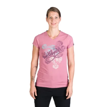 Dámské turistické tričko s krátkým rukávem NORTHFINDER SHERRY-366-rose