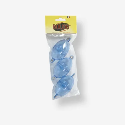 BULDO Oválna bublina č. 5 priesvitná na lov v mori 3 ks 60 g