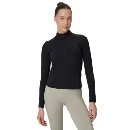 Női cipzáras edzőpulóver 4F SWEATSHIRT FNK F0850-20S-DEEP BLACK