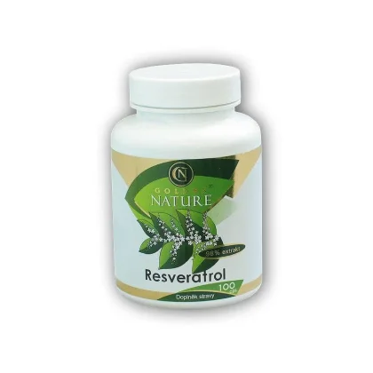 Golden Natur Resveratrol 98% extrakt 100 kapslí