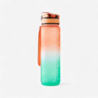 PHOENIX FĽAŠA NA FITNES MOTIVATION, 1 LITER ORANŽOVO-ZELENÁ bez